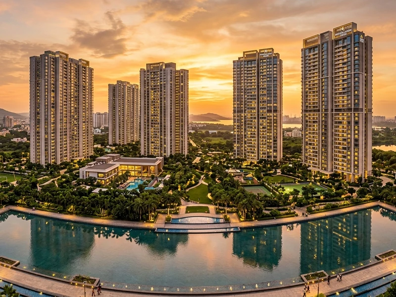 Prestige Launch Thane Balcony and Skyline View